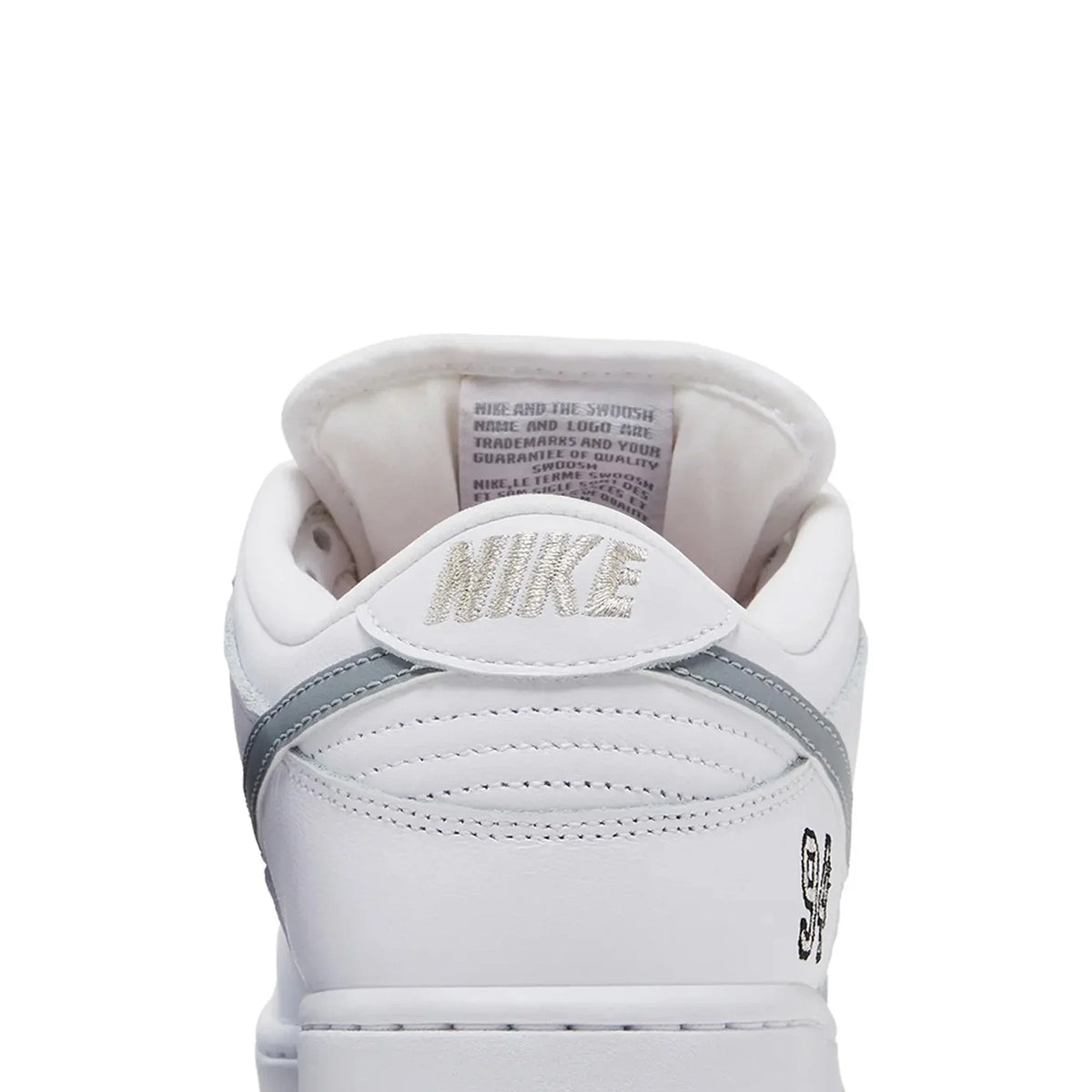 Nike SB Dunk Low Supreme 94 'White Metallic Silver' (2025)